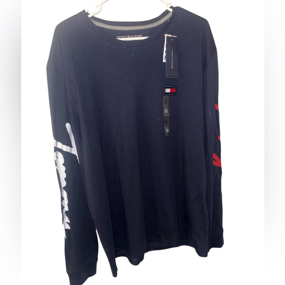 Tommy Hilfiger long sleeve shirt size L color blue new